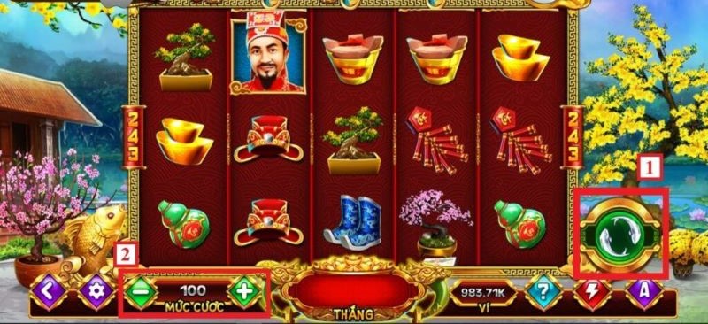  Giao diện & Cơ chế quay hũ