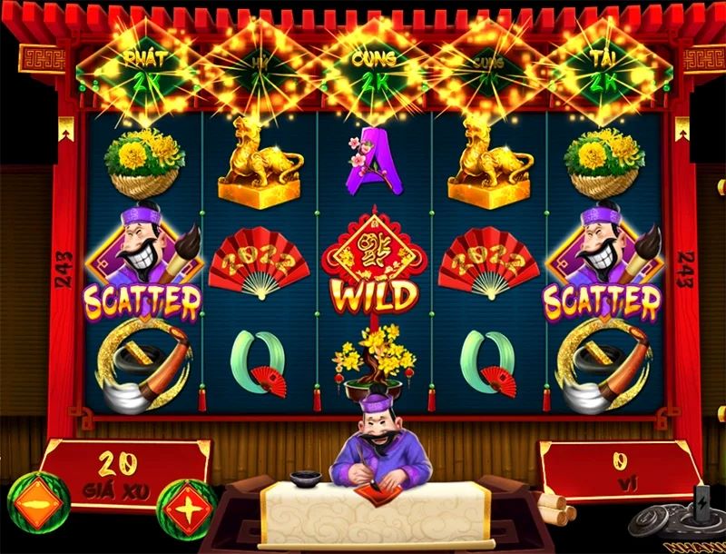 Nổ hũ Ông Đồ 1 Các biểu tượng đặc trưng của game Nổ Hũ Ông Đồ